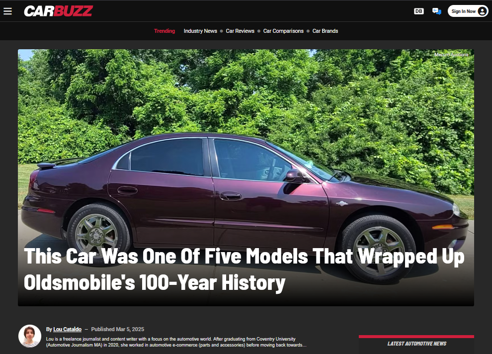 Carbuzz.com 2025 Article Screenshot