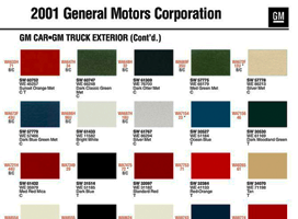 1989 to 2004 Oldsmobile paint colors in one .zip file.