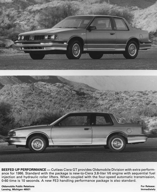 1986 Cutlass Ciera GT