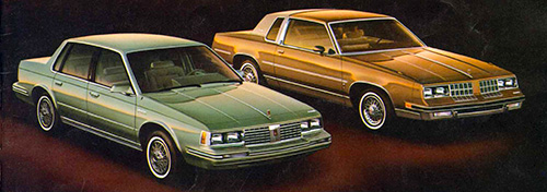 1982 Cutlass Ciera (left) and Cutlass Supreme (right)