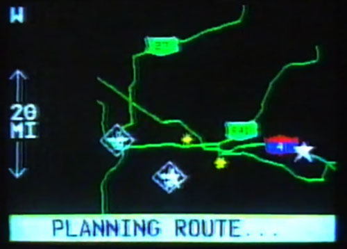 1992 Oldsmobile Toronado GPS Menu